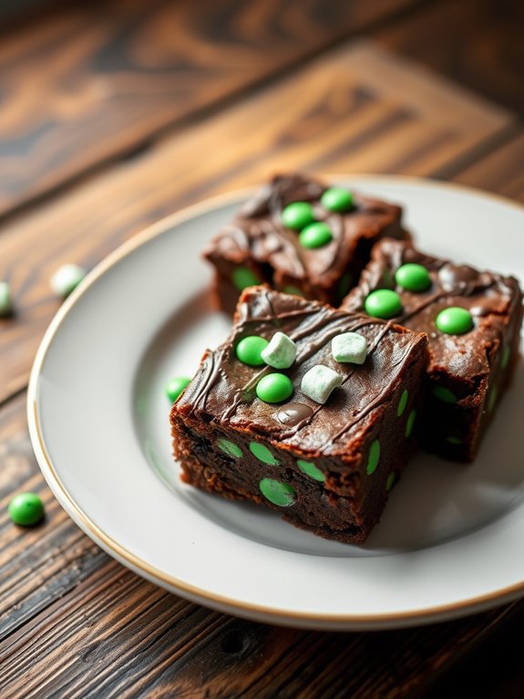 minty chocolate dessert bars