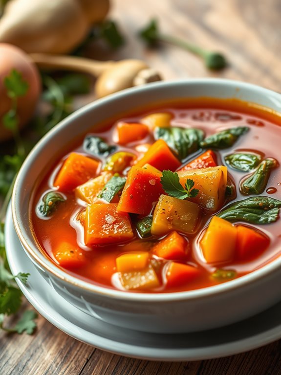 nutritious warming vegetable soup