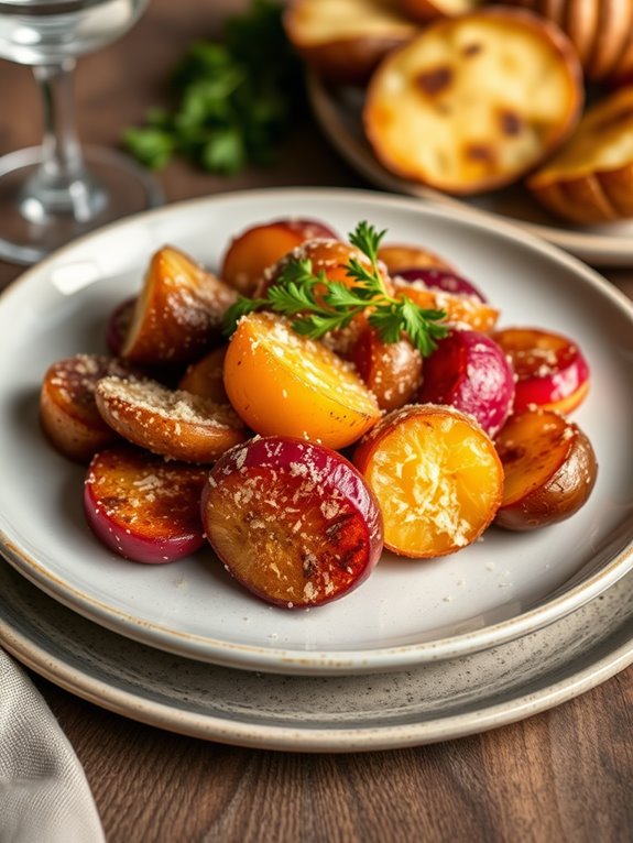 parmesan crusted potato dish