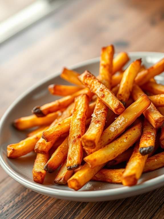 perfectly crispy air fried fries