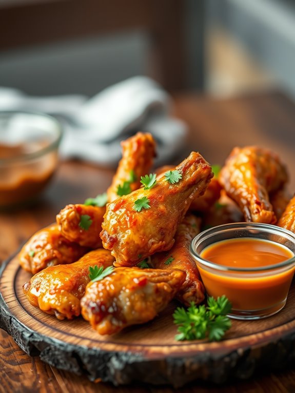 perfectly crispy chicken wings