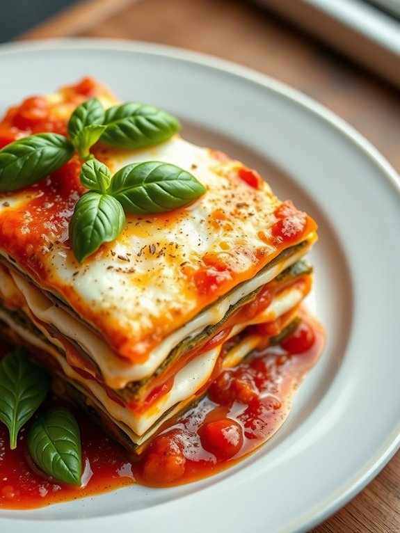 pesto mozzarella layered dish