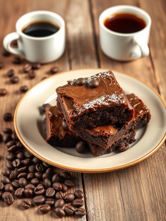 rich espresso chocolate brownies