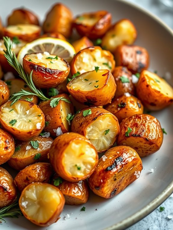 roasted mediterranean little potatoes