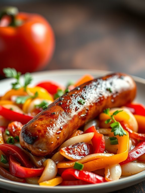 sausage and peppers dish