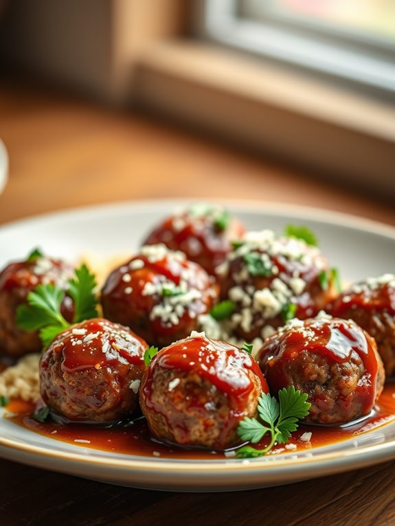 savory air fried meatballs recipe