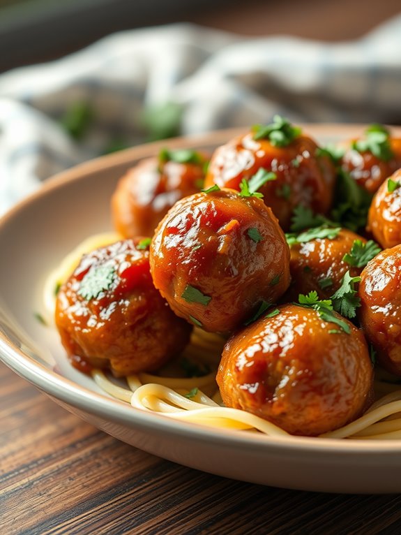 savory air fryer meatballs