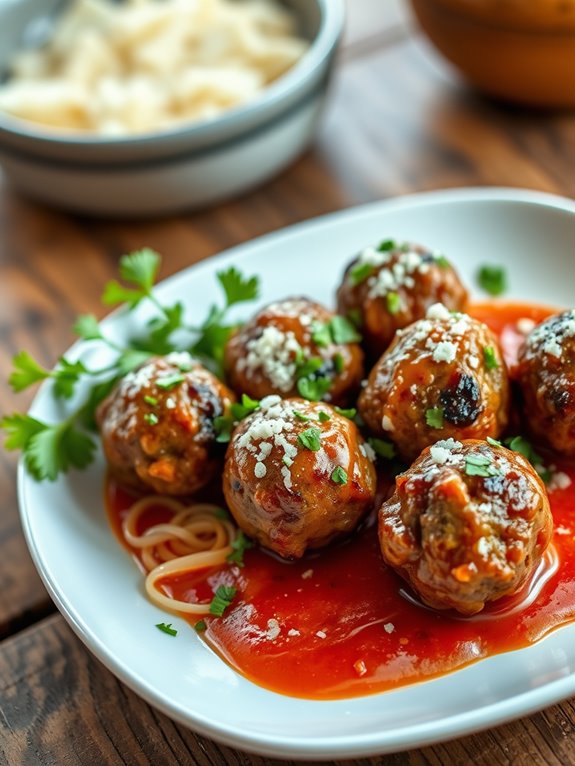 savory air fryer meatballs