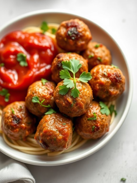 savory air fryer meatballs