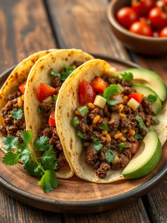 savory air fryer tacos