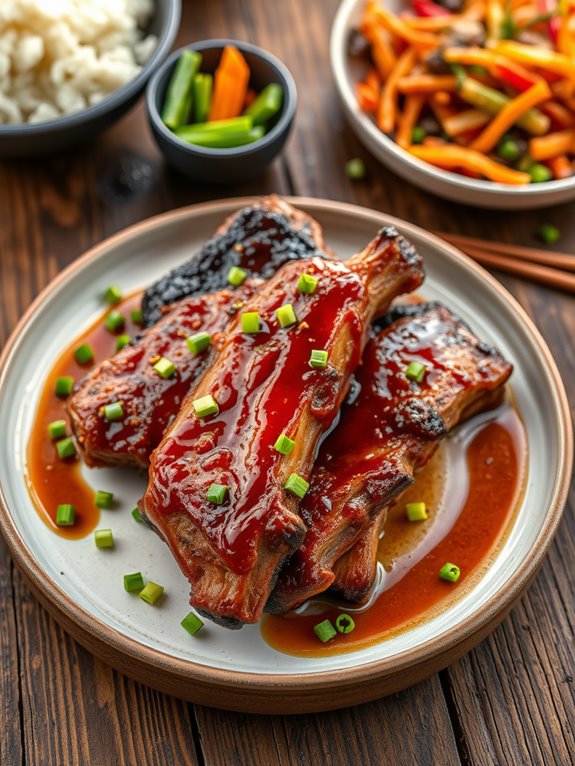 savory asian bbq ribs