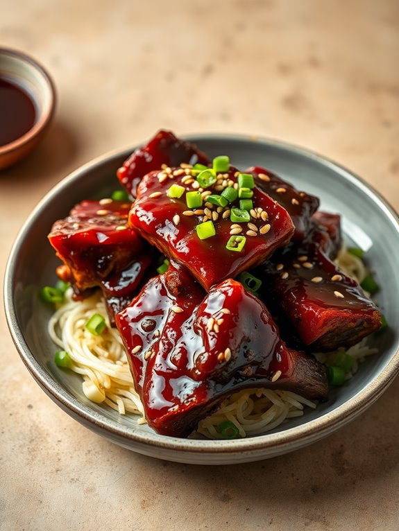 savory asian short ribs