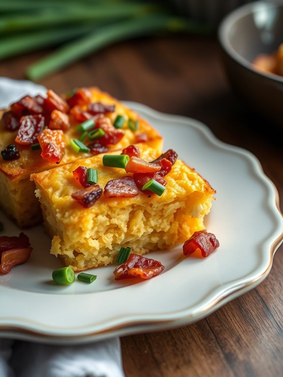 savory bacon chive cornbread