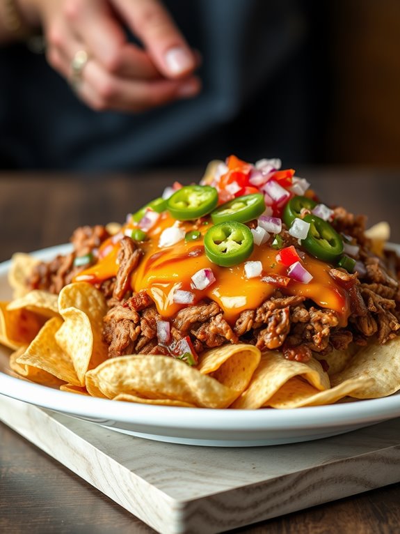 savory bbq nacho delight