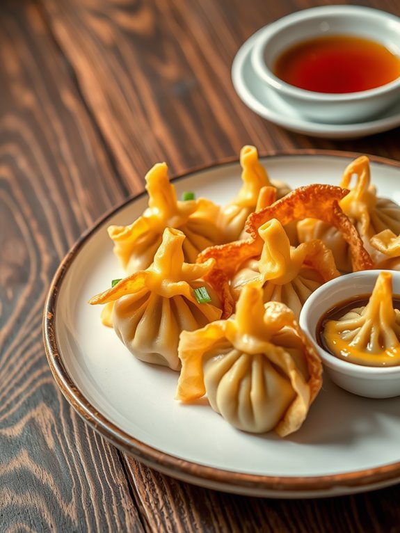 savory beef cheese dumplings