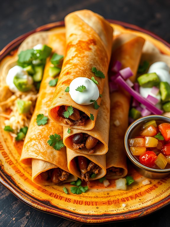 savory beef filled tortillas