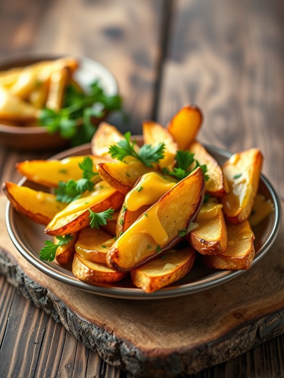 savory cheesy garlic potatoes