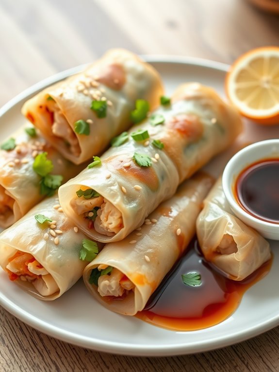 savory chicken teriyaki rolls