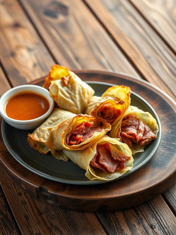 savory corned beef wraps