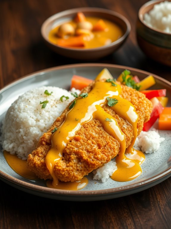 savory crunchy pork cutlet