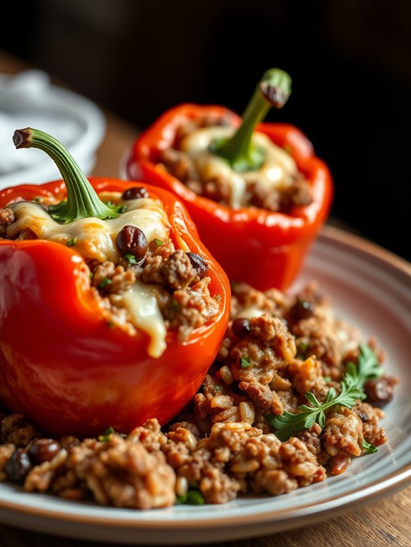 savory filled pepper dish