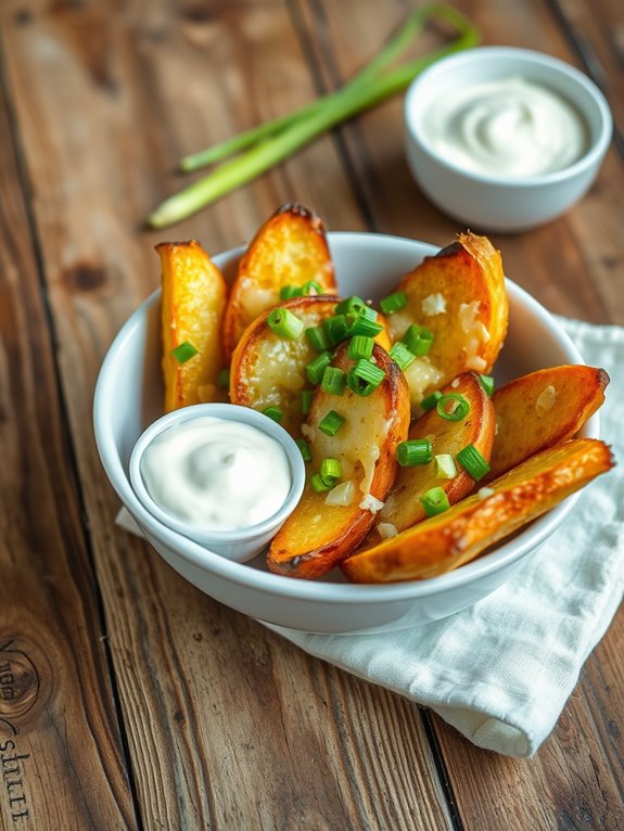 savory garlic butter fries