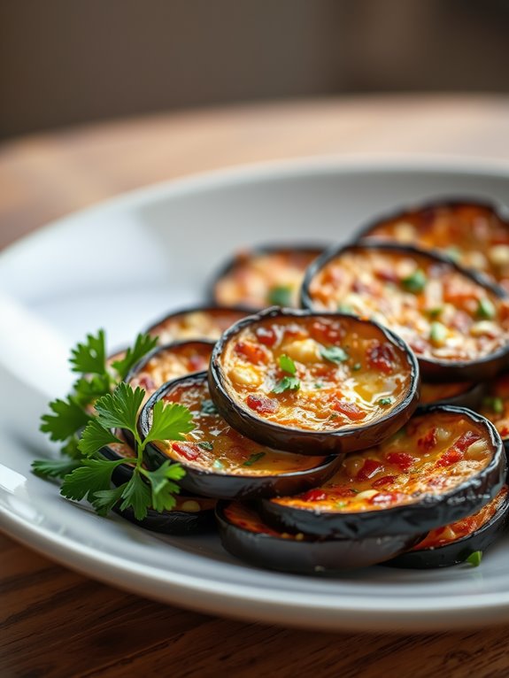 savory garlic herb aubergine