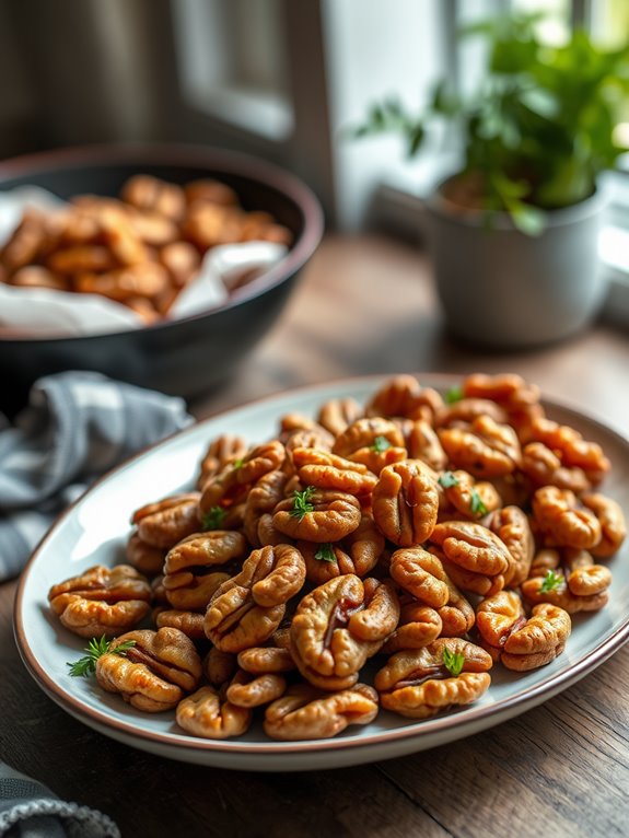 savory garlic herb nuts