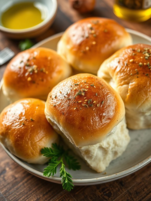 savory garlic herb rolls