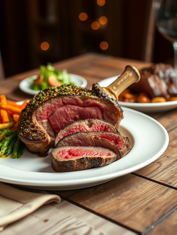 savory garlic herb steak