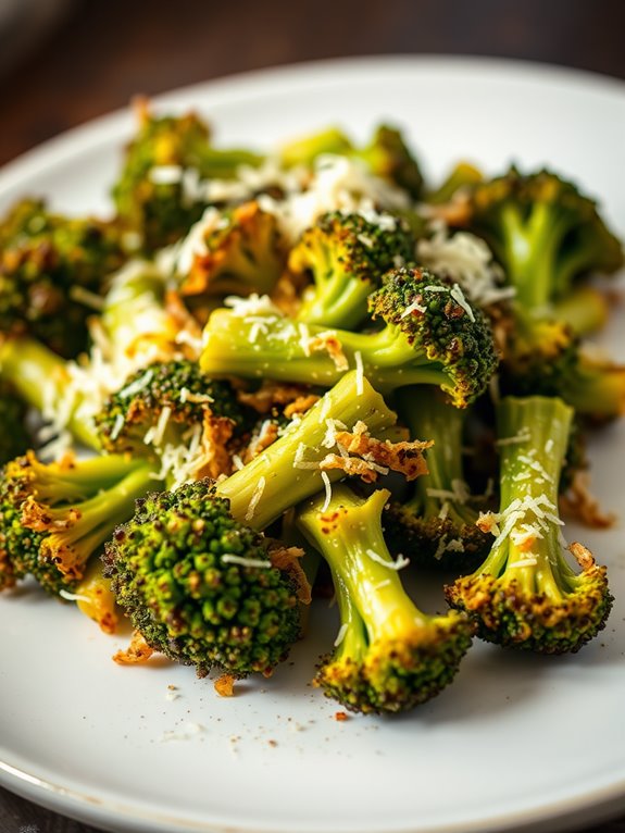 savory garlic parmesan broccoli