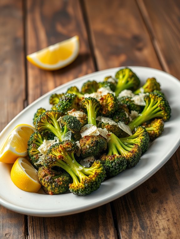 savory garlic parmesan broccoli