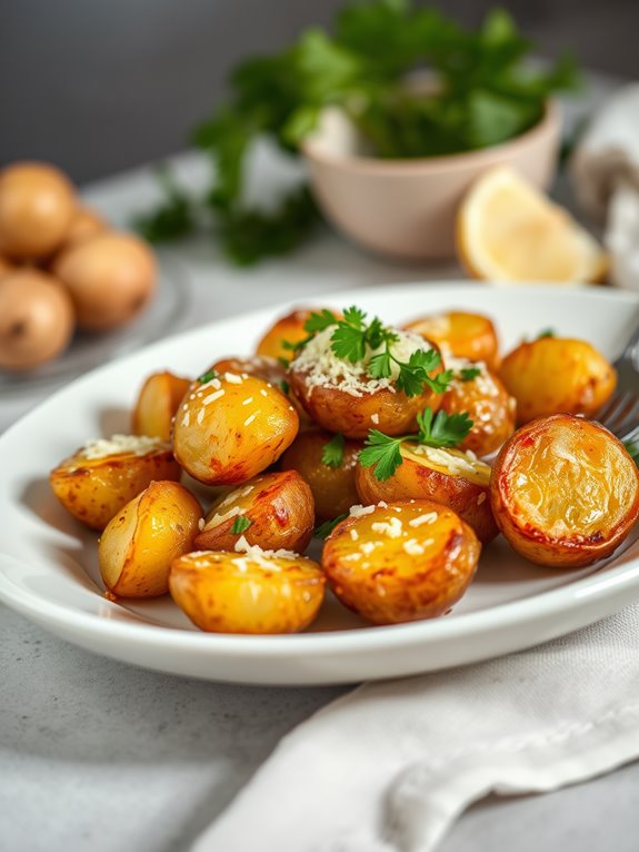 savory garlic parmesan potatoes