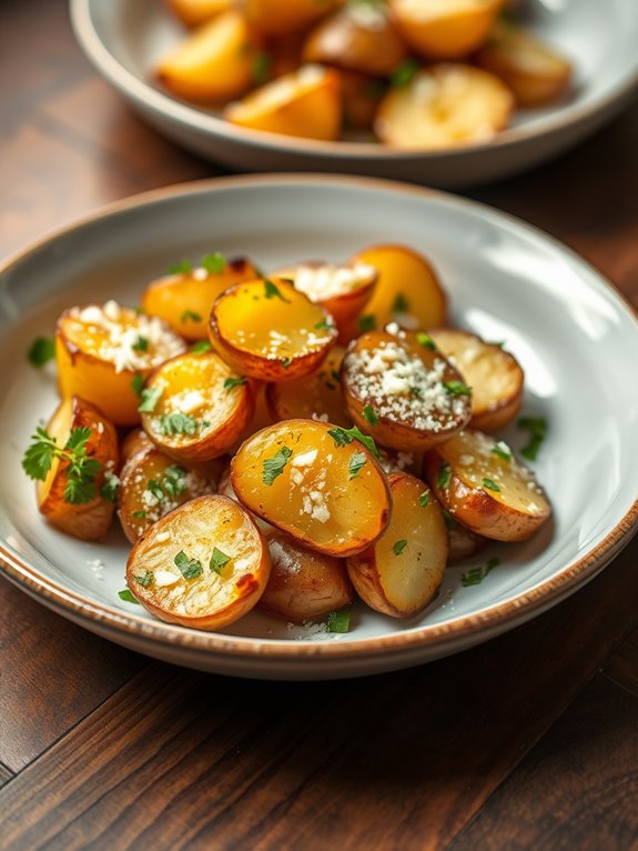 savory garlic parmesan potatoes