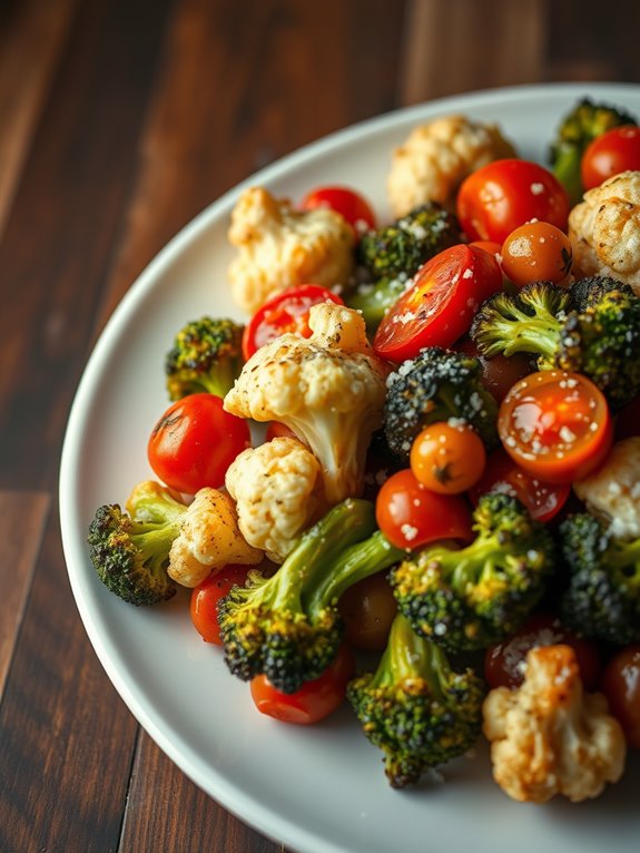 savory garlic parmesan veggies