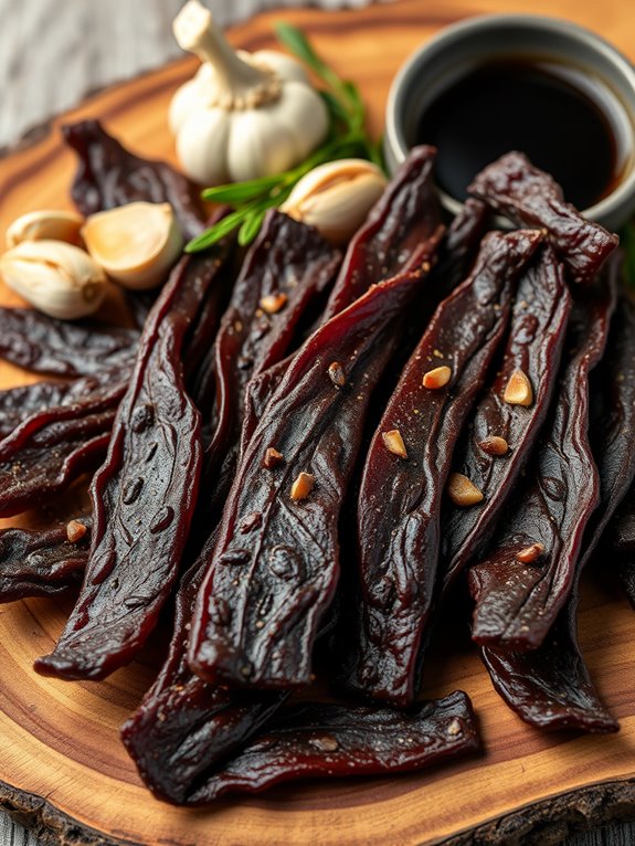 savory garlic pepper jerky