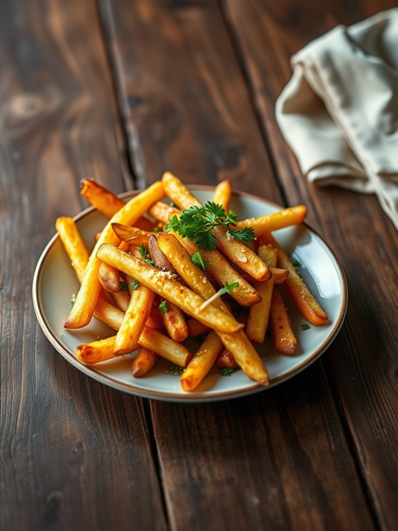 savory garlic truffle fries