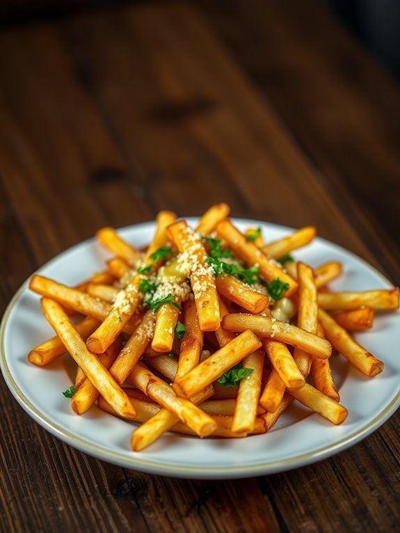 savory garlic truffle fries