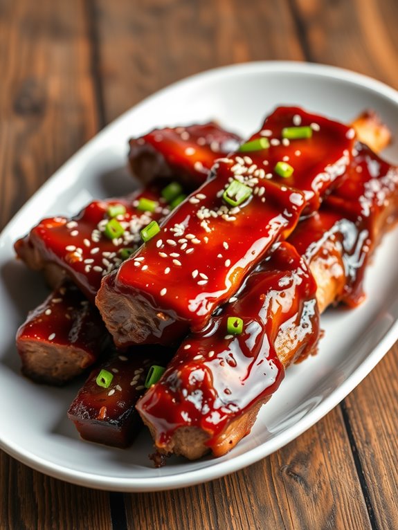 savory glazed pork ribs