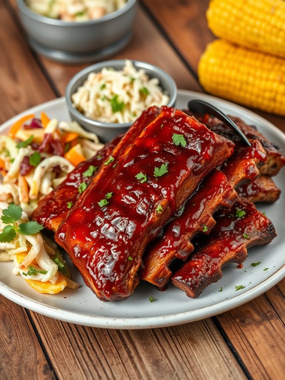 savory grilled air fried ribs