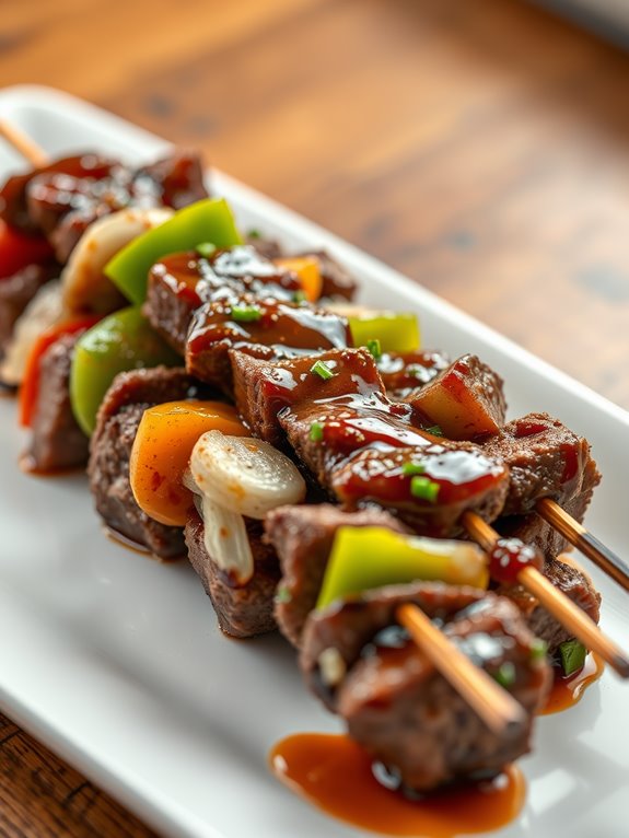 savory grilled beef skewers