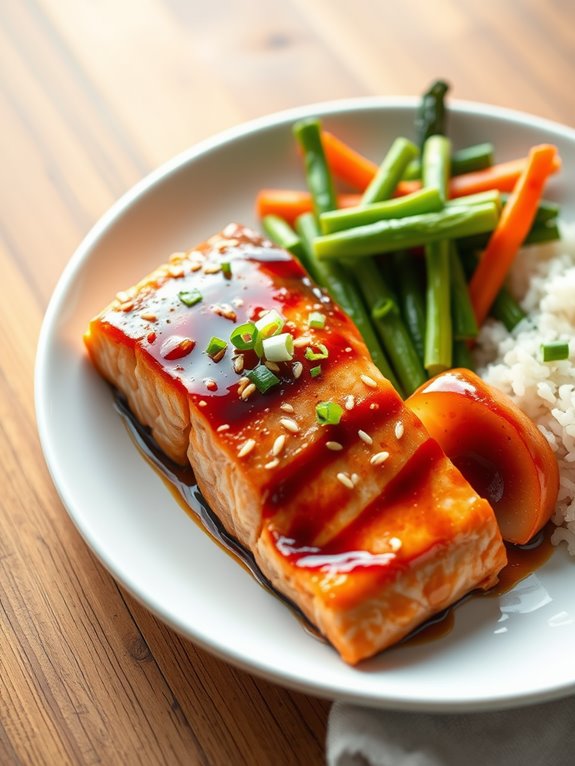 savory grilled salmon dish