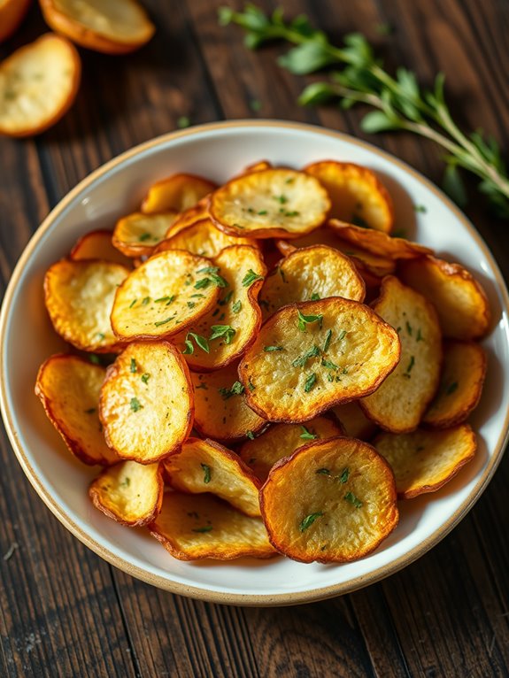 savory herb infused crisps