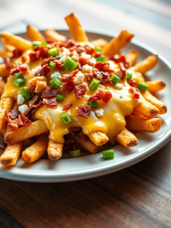 savory loaded garlic fries