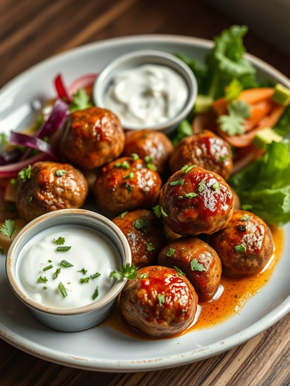 savory mediterranean herb meatballs