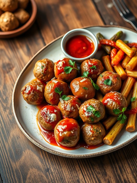 savory mediterranean herb meatballs