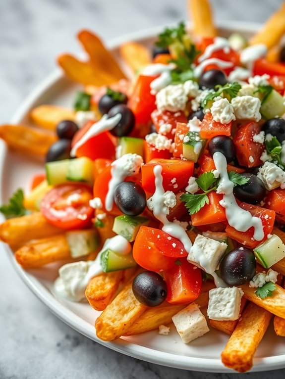 savory mediterranean style fries