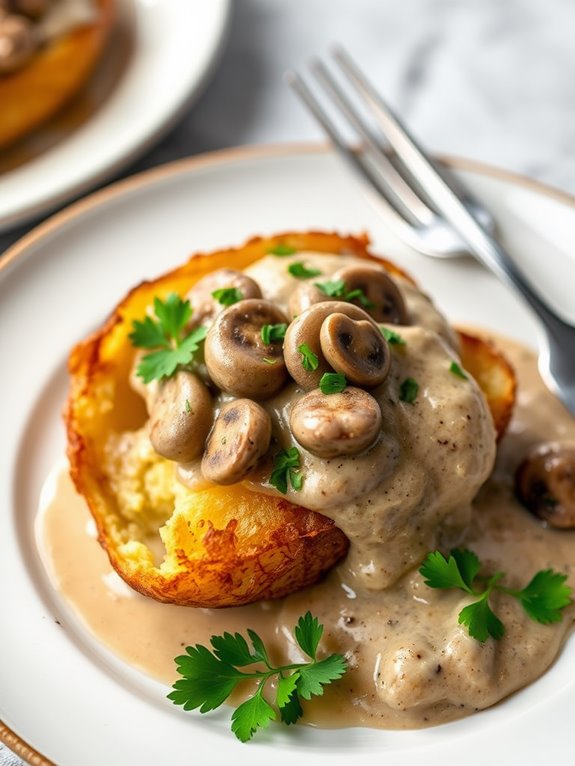 savory mushroom garlic dish