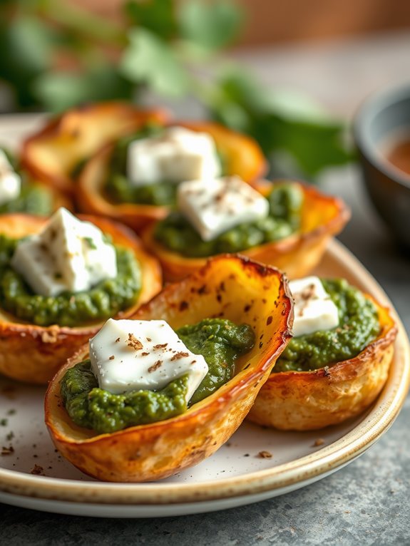 savory pesto goat cheese