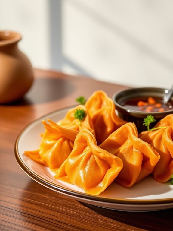 savory plant based wontons recipe